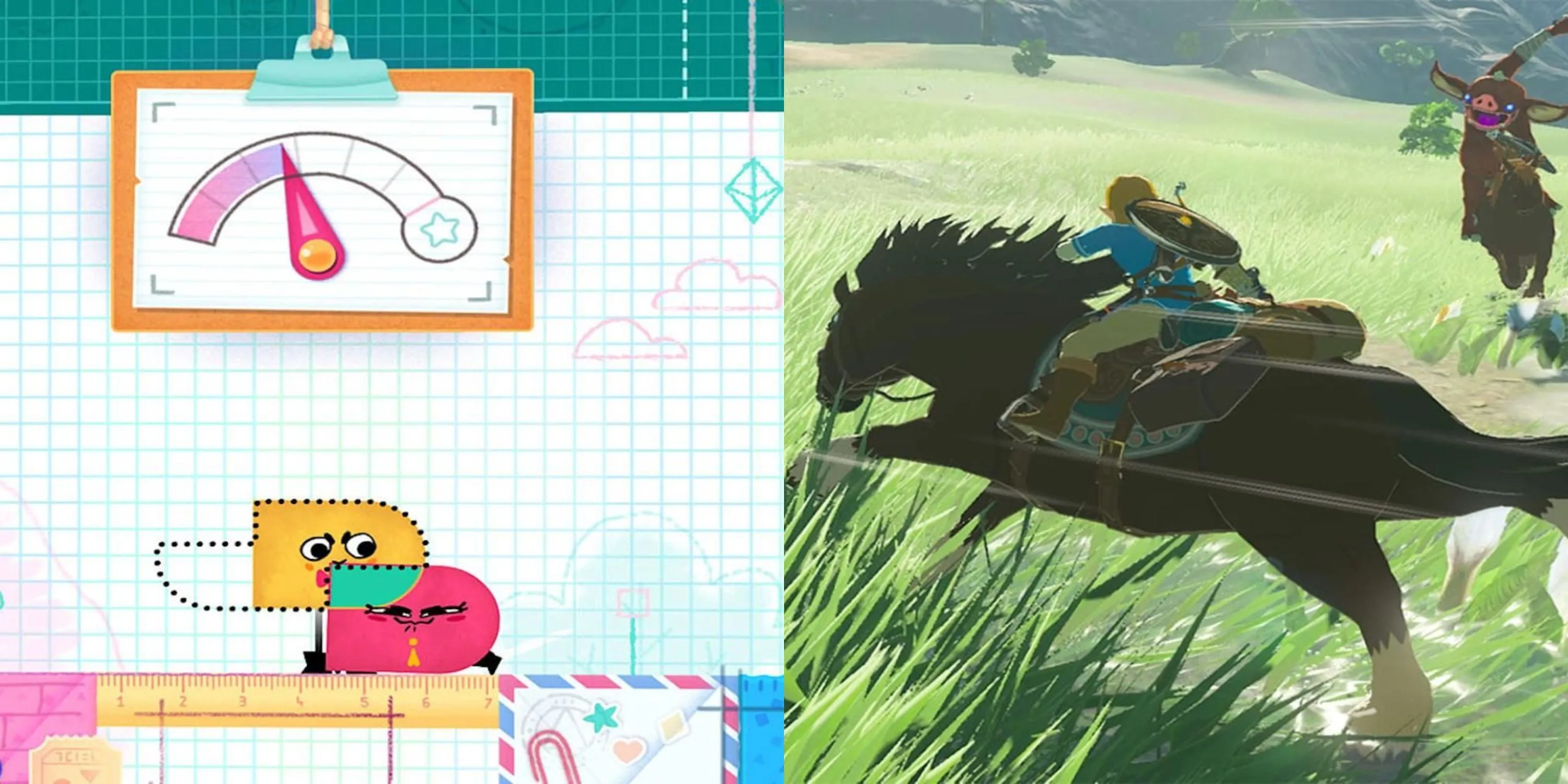 Những tựa game đỉnh cao như The Legend of Zelda: Breath of the Wild và Snipperclips trên Nintendo Switch