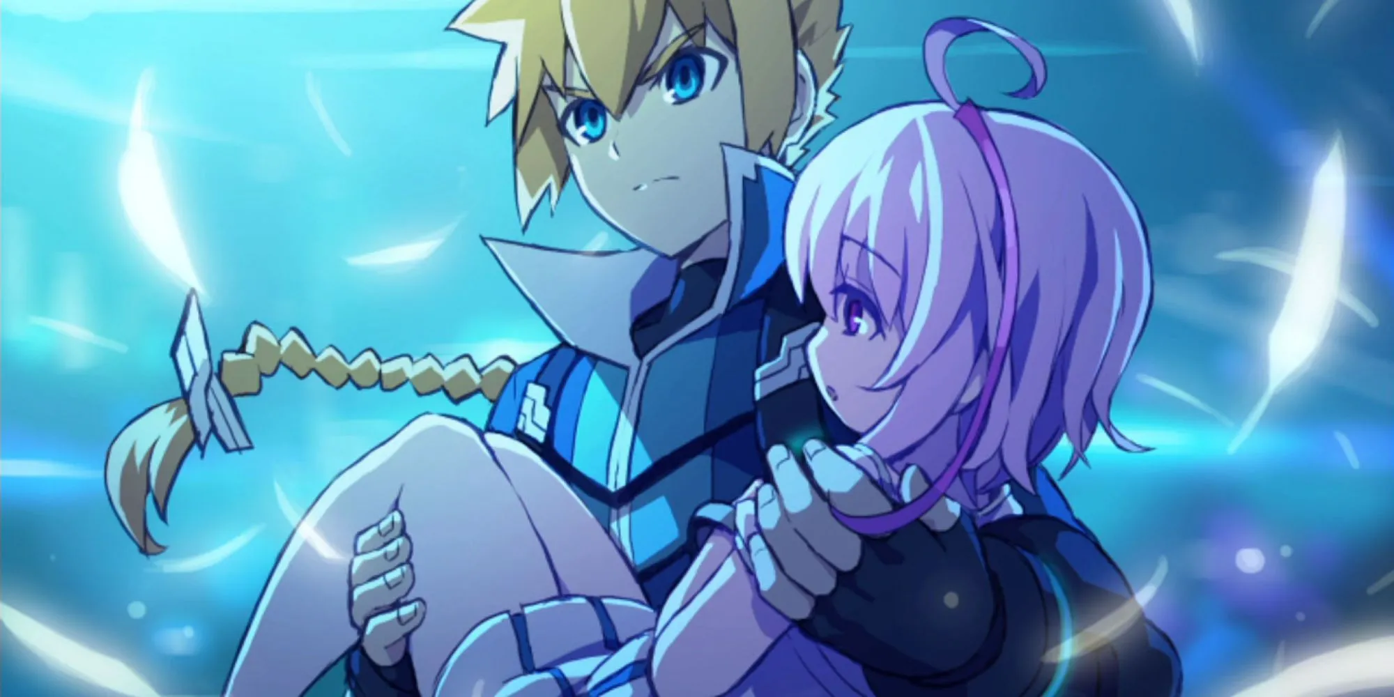 Nữ anh hùng Kirin trong Azure Striker Gunvolt Trilogy Enhanced sử dụng kỹ năng Arc Chain