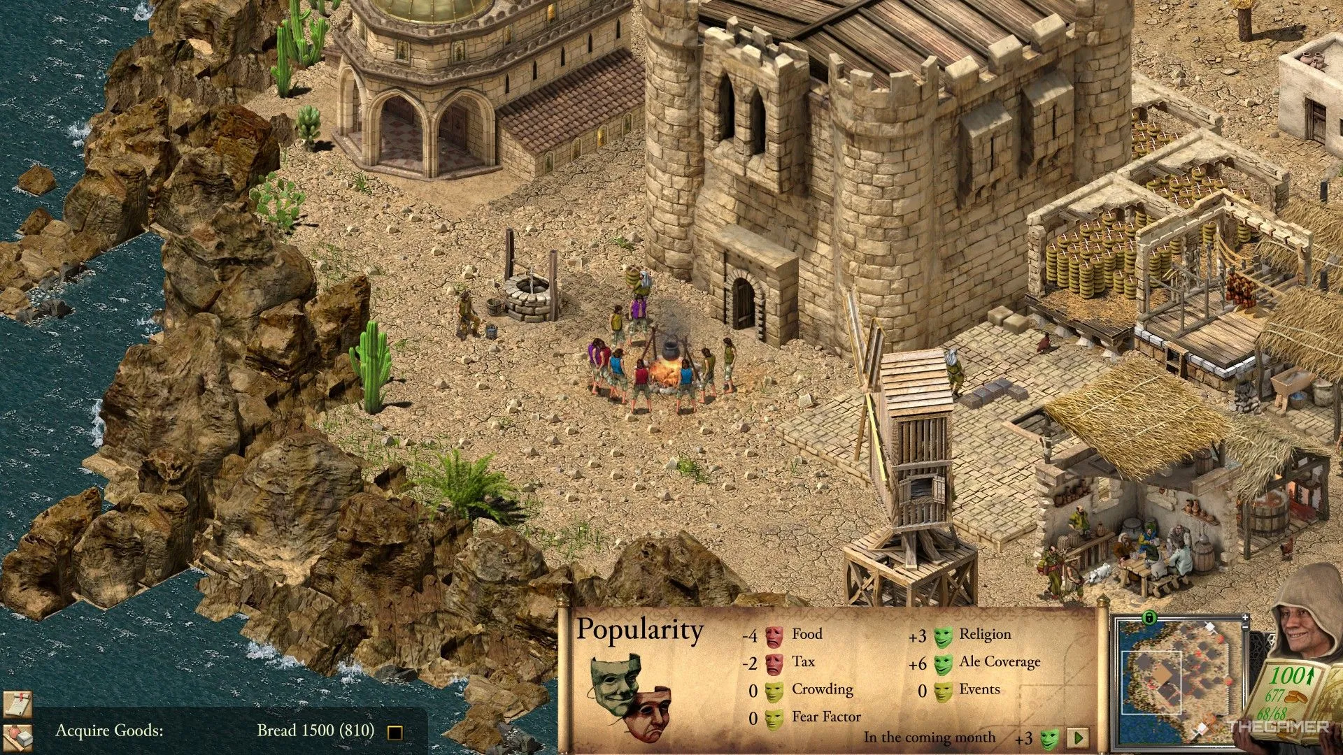 Nữ chỉ huy tài ba quản lý dân số và kinh tế hiệu quả trong Stronghold Crusader Definitive Edition