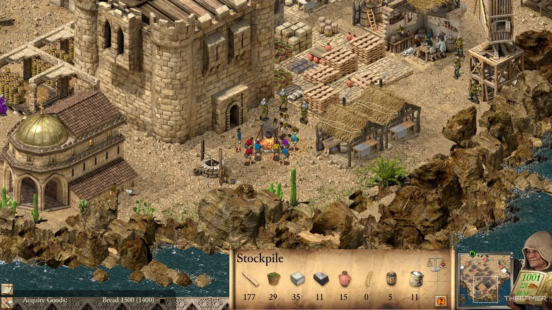 Nữ chỉ huy xinh đẹp tận hưởng cuộc sống yên bình của nông dân trong Stronghold Crusader Definitive Edition