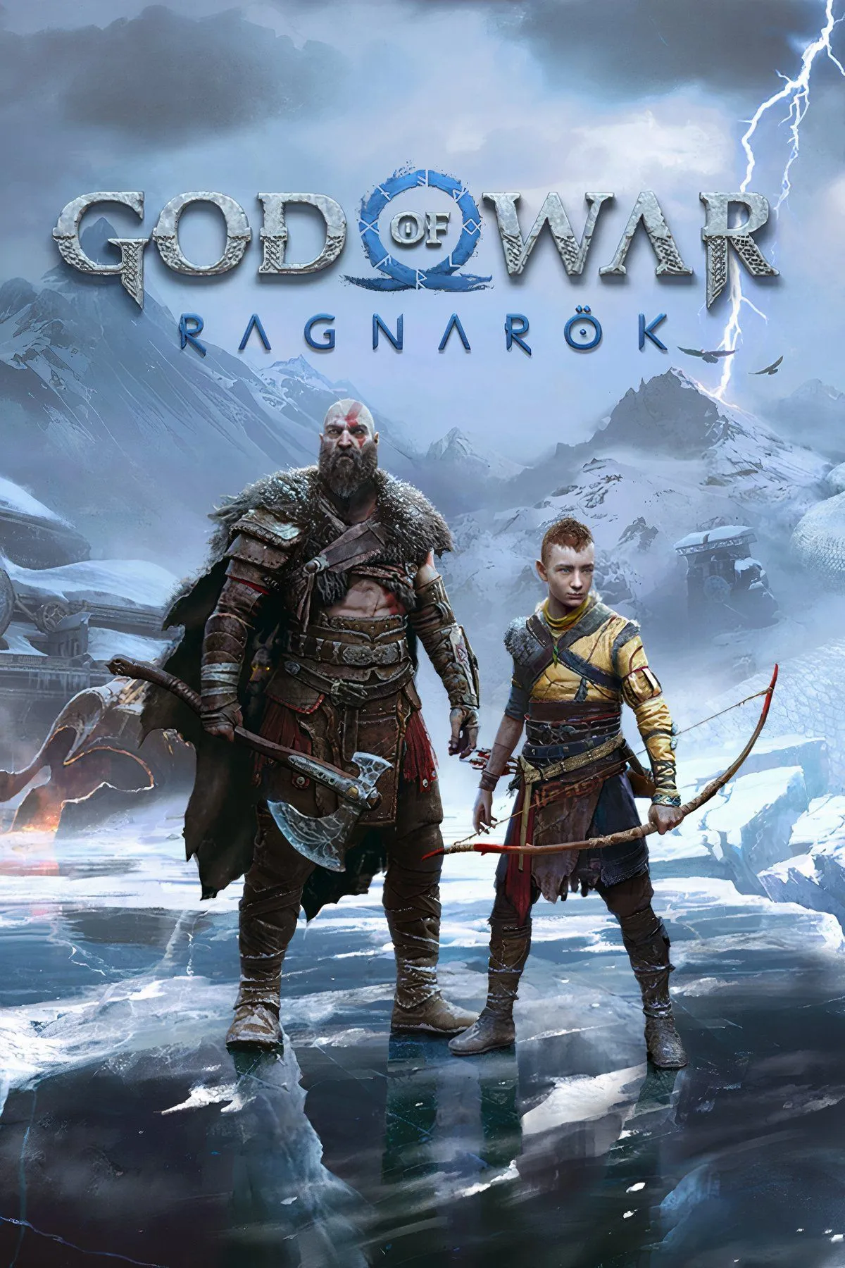 Nữ Valkyrie Gna mạnh mẽ trong God of War Ragnarök, biểu tượng của sự kiên cường.
