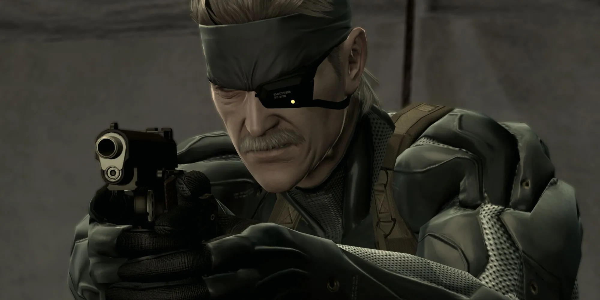 Old Snake (Naked Snake) trong Metal Gear Solid 4: Guns of the Patriots, đại diện cho các mật danh đặc trưng và &quot;cool ngầu&quot; của series.