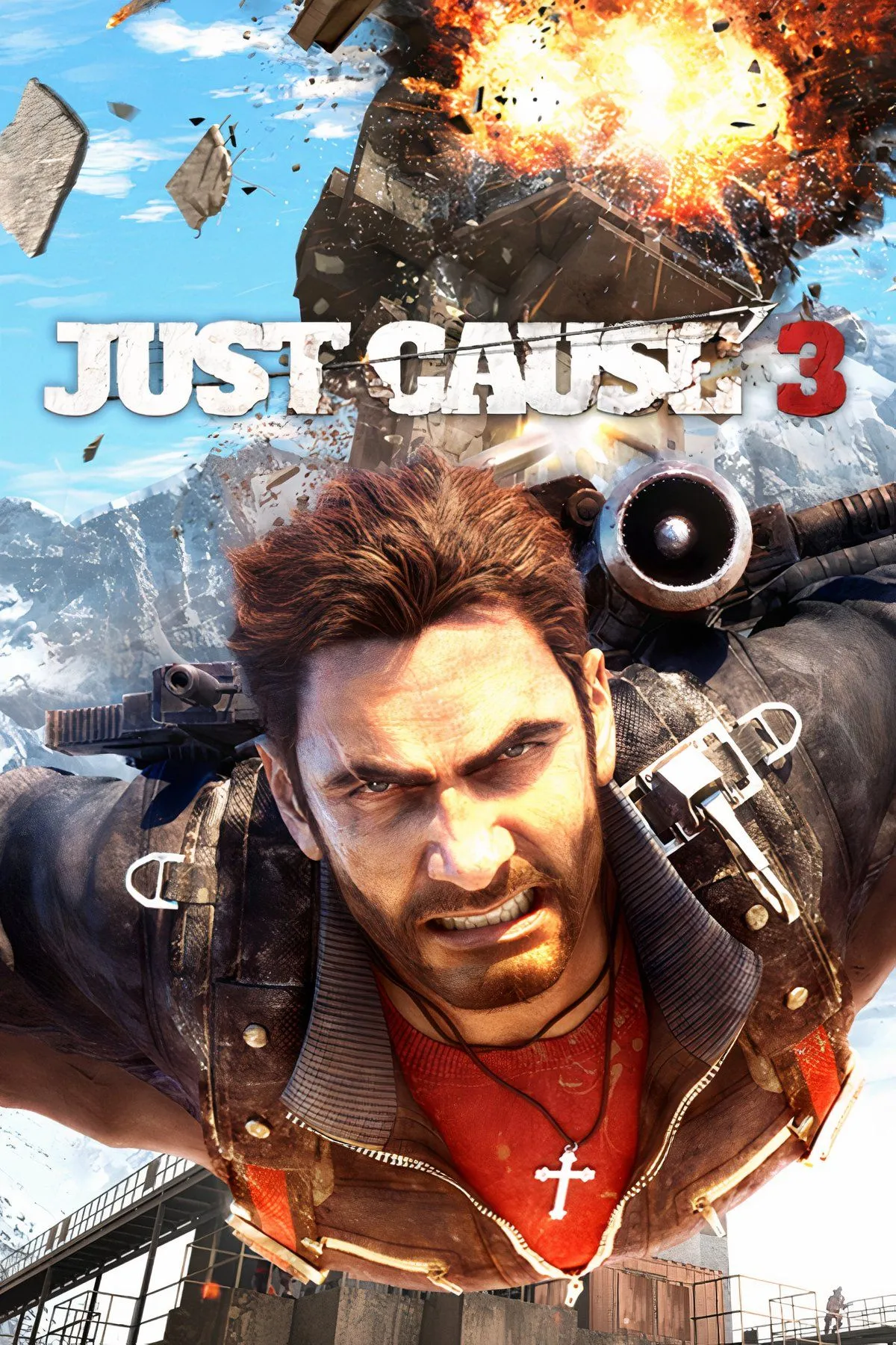 Rico Rodriguez gây hỗn loạn với súng và móc kéo trong Just Cause 3