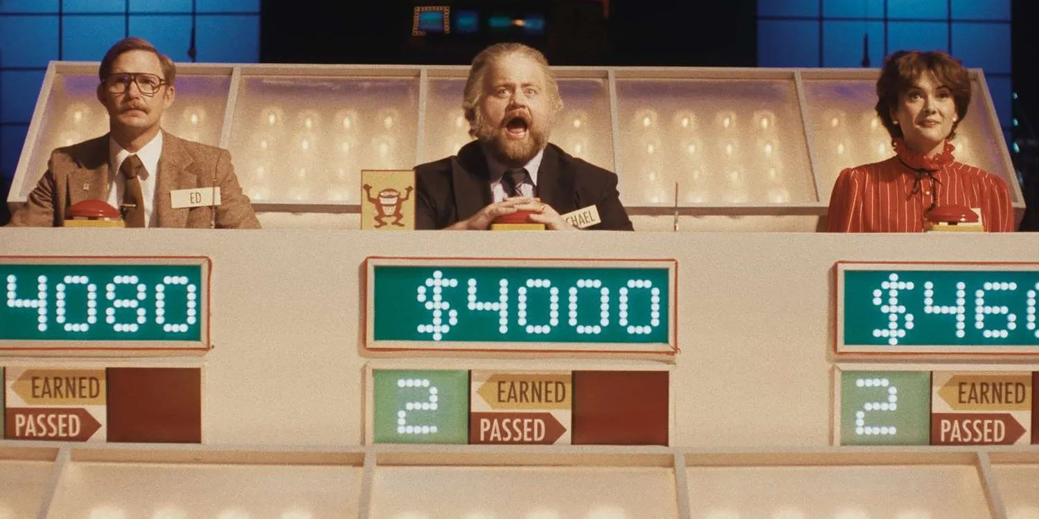 Scott Riccardi, game thủ Super Smash Bros. Ultimate, với biểu cảm tự tin trong chương trình Jeopardy sau chiến thắng ngoạn mục.