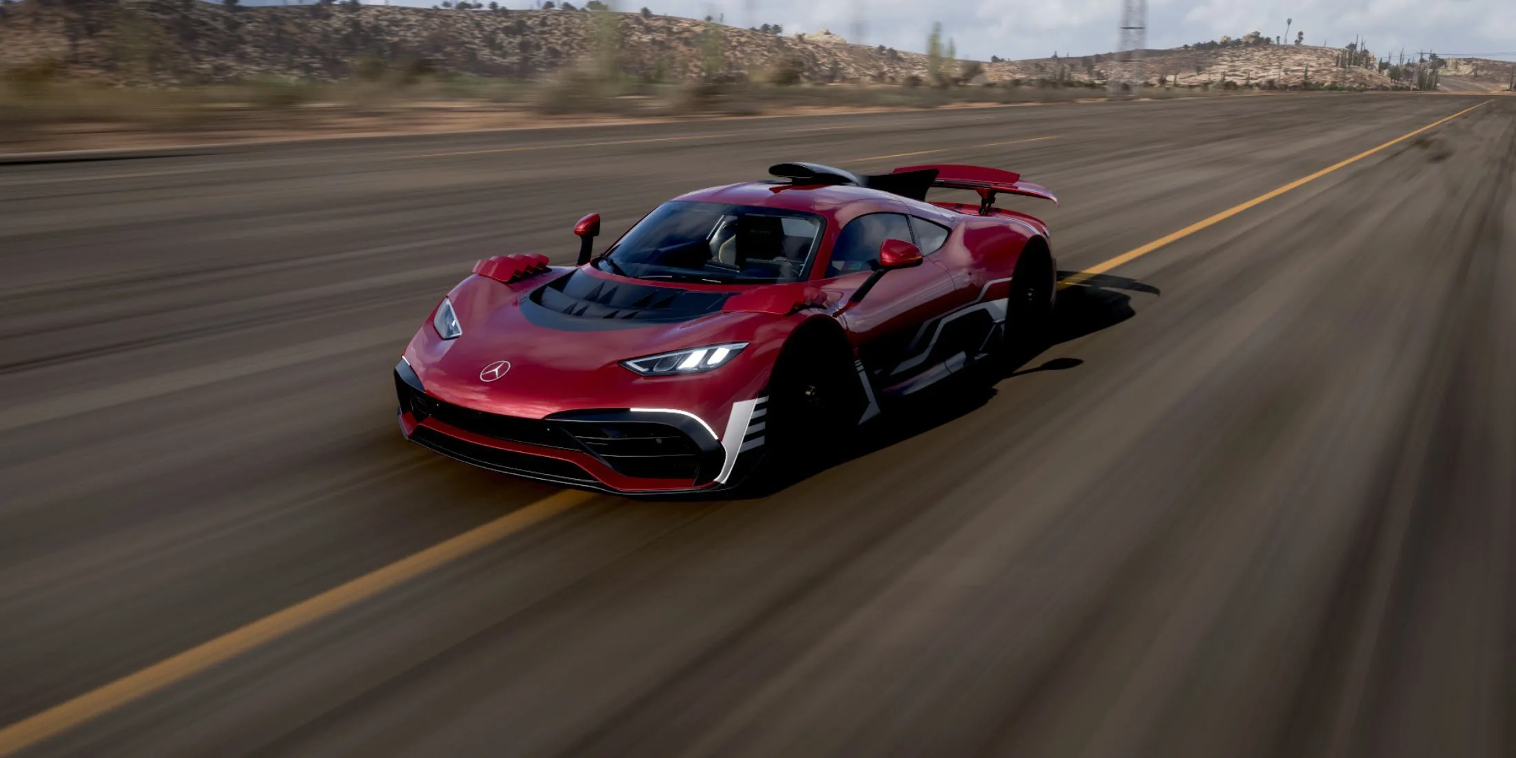 Siêu xe Mercedes-AMG One biểu diễn tốc độ trong Forza Horizon 5