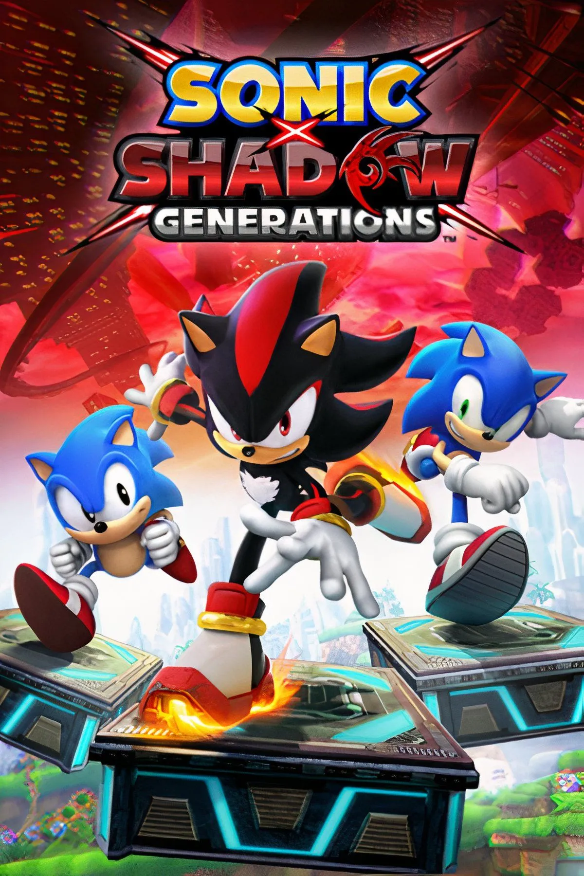 Sonic X Shadow Generations - Ảnh bìa game với Sonic và Shadow cùng nhau