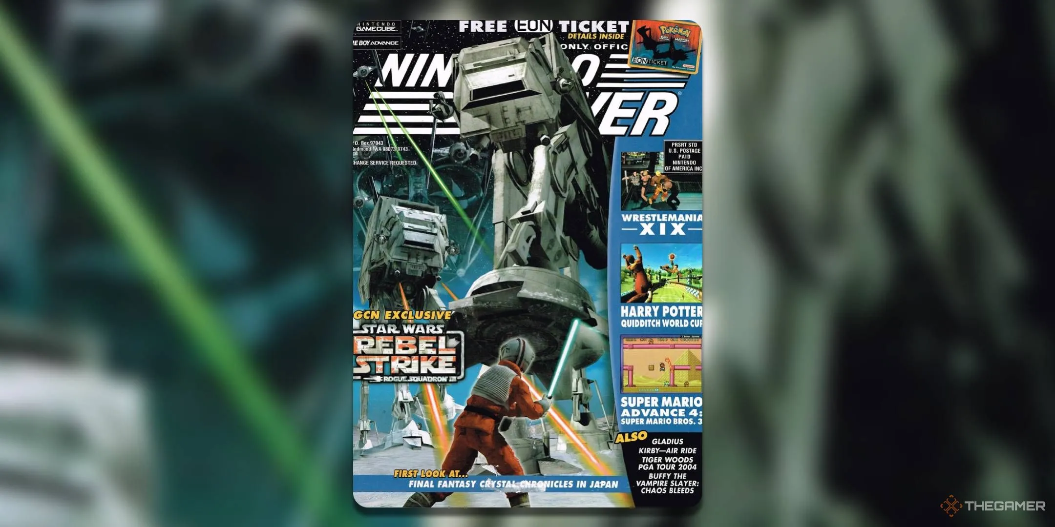 Tạp chí Nintendo Power số tháng 11 năm 2003, với bìa Star Wars Rebel Strike và nổi bật là thẻ Eon Card hiếm đi kèm.