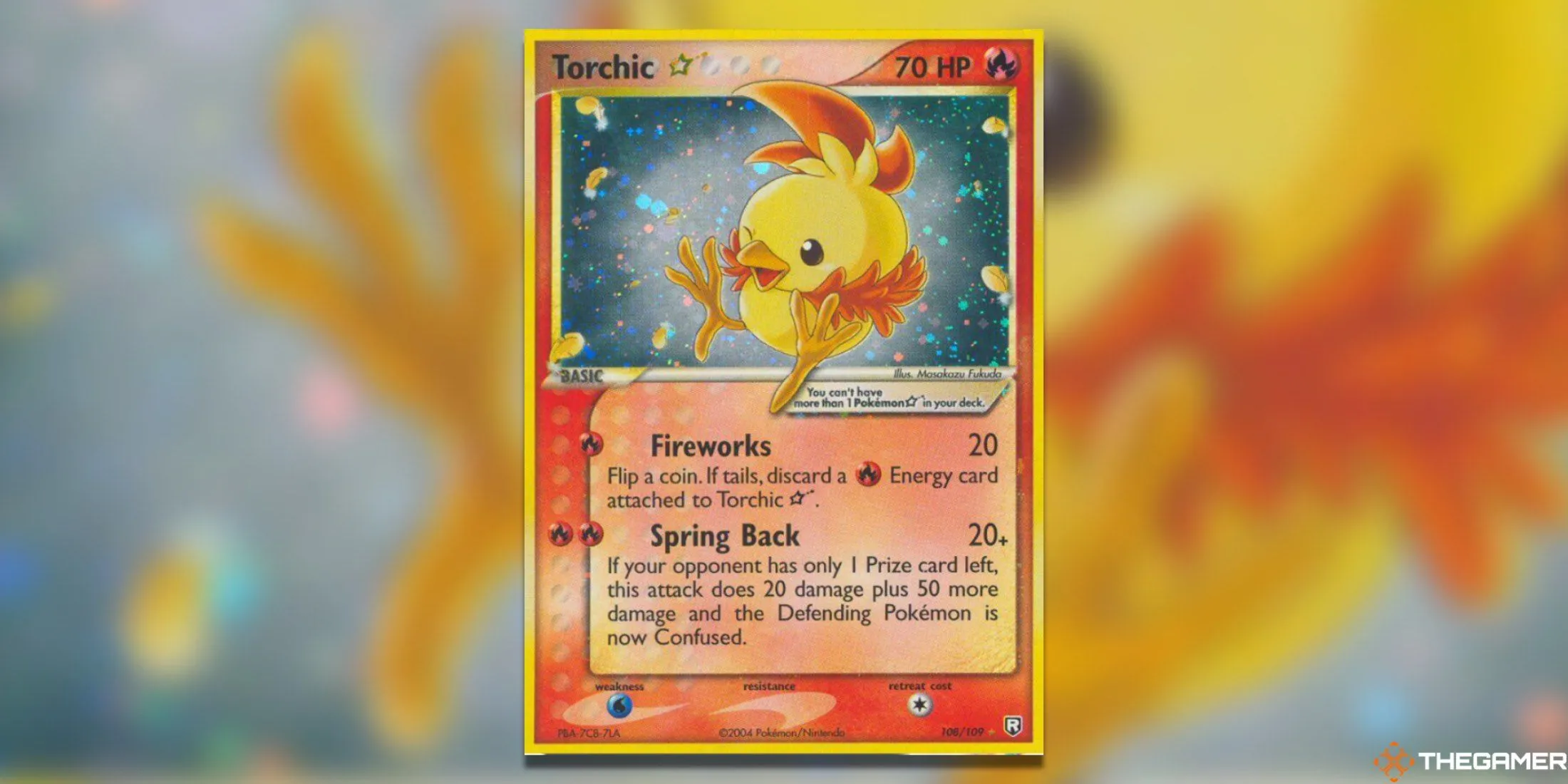 Thẻ bài Torchic Star Ultra Rare từ bộ Team Rocket Returns, một &quot;ngôi sao vàng&quot; giá trị nhất trong Pokemon TCG Hoenn