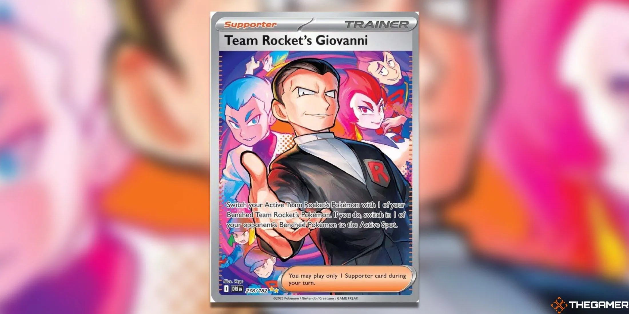 Thẻ Giovanni của Team Rocket phiên bản Special Illustration Rare