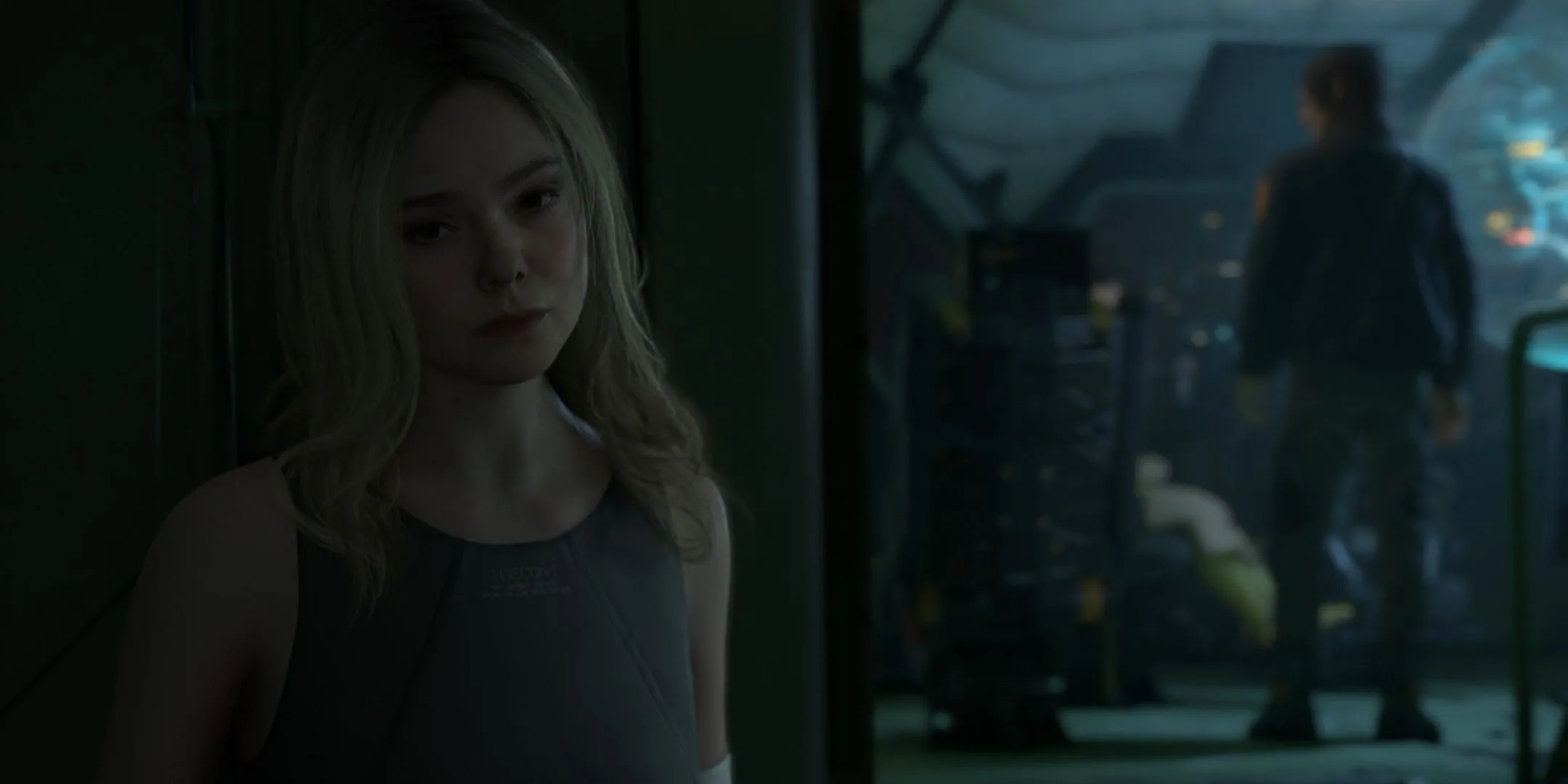Tomorrow đứng trang nghiêm bên ngoài buồng lái DHV Magellan, biểu tượng của sự bí ẩn trong Death Stranding 2.