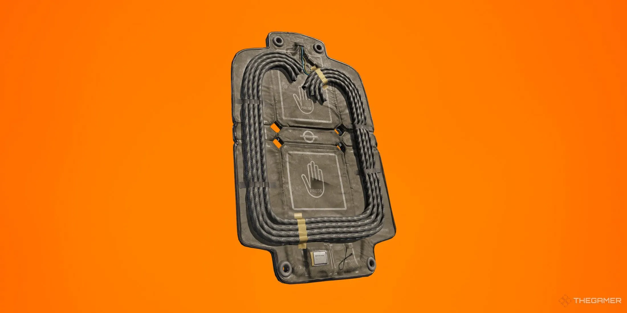 Vật phẩm Breaching Charge trong Rainbow Six Siege, một công cụ phá hủy tường mềm.