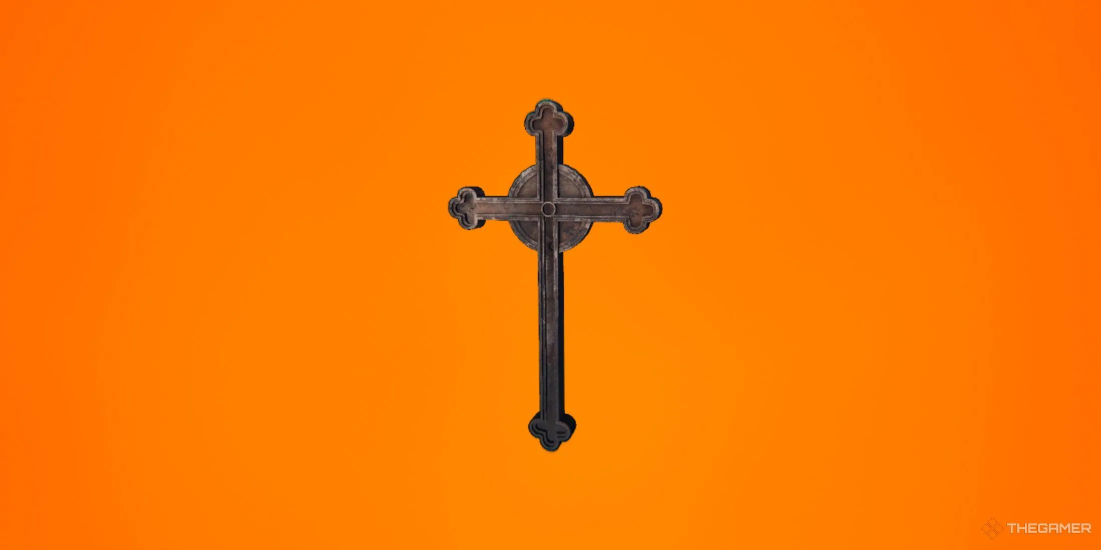 Vật phẩm Crucifix trong game Phasmophobia, công cụ xua đuổi ma cần dùng đúng thời điểm.