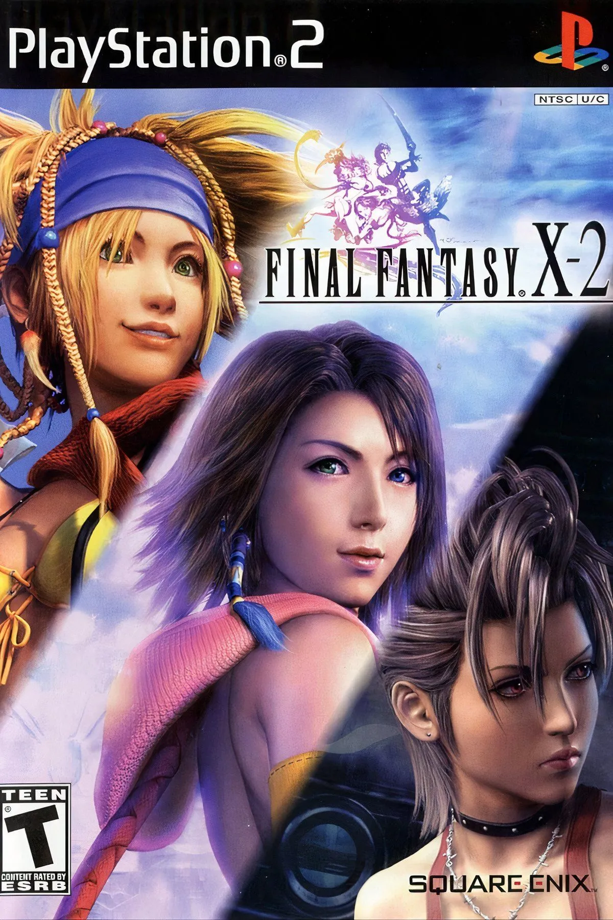 Yuna, Rikku và Paine trong Final Fantasy X-2, với trang phục ca sĩ pop