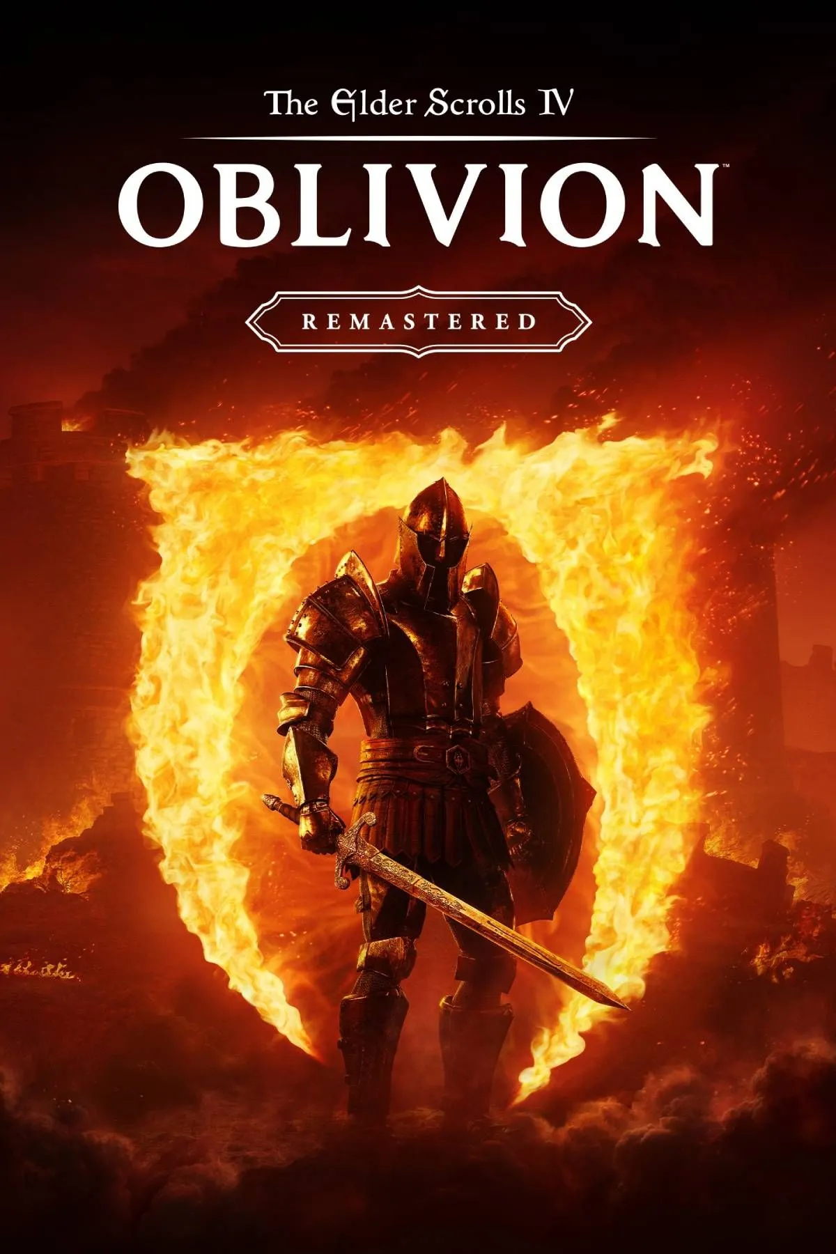 Bìa nghệ thuật chính thức của The Elder Scrolls IV: Oblivion Remastered, đại diện cho kỷ nguyên mới của trò chơi kinh điển.