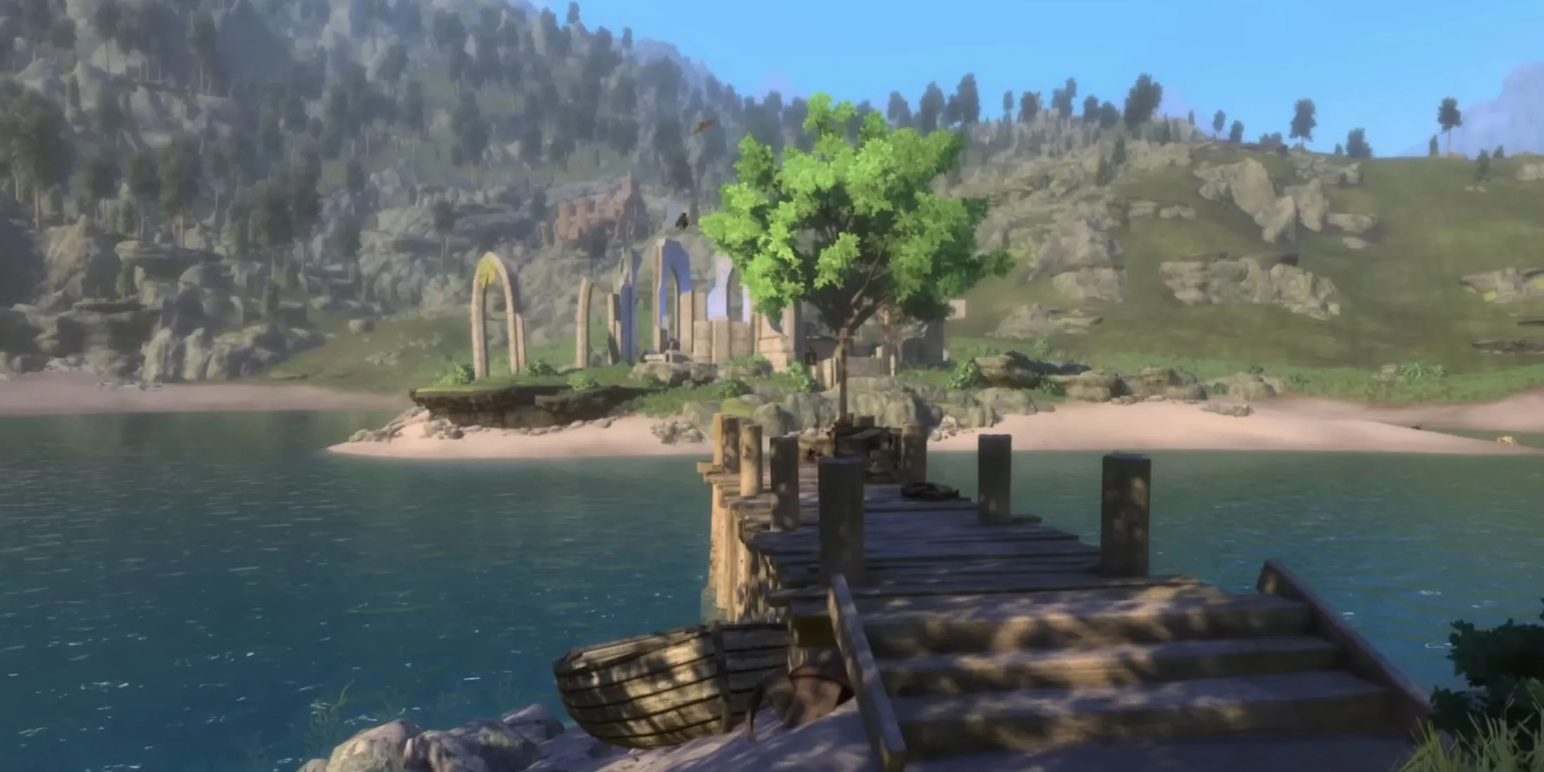 Cảnh chiến đấu hoành tráng trong 15 phút gameplay đầu tiên của Skyblivion, thể hiện sự lột xác về đồ họa và gameplay.