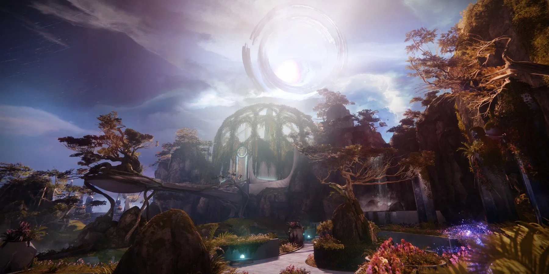 Cảnh quan tuyệt đẹp của Dreaming City trong Destiny 2, một vùng đất huyền ảo với những bí ẩn đang chờ đợi để được khám phá