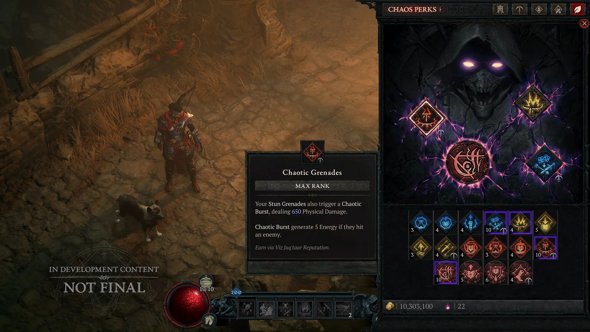 Giao diện Chaos Perks mới mẻ trong Diablo 4 Mùa 10 PTR, mở ra nhiều chiến thuật độc đáo cho Pháp Sư