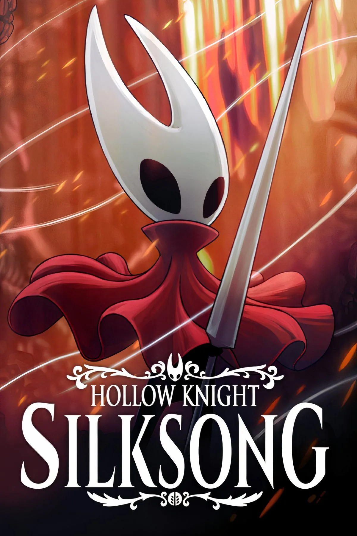 Hình ảnh bìa Hollow Knight Silksong với Hornet nổi bật, biểu tượng của sự mong chờ
