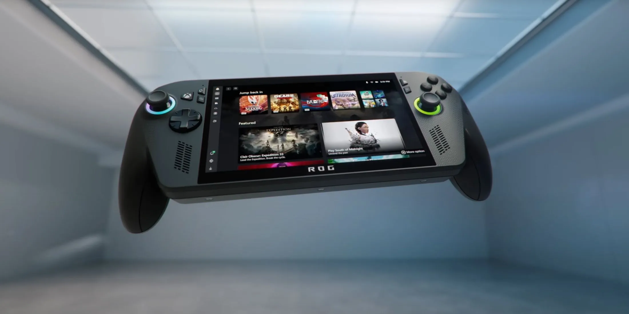 Hình ảnh minh họa chiếc ROG Xbox Ally, đại diện cho thế hệ máy chơi game cầm tay mạnh mẽ, tiên tiến