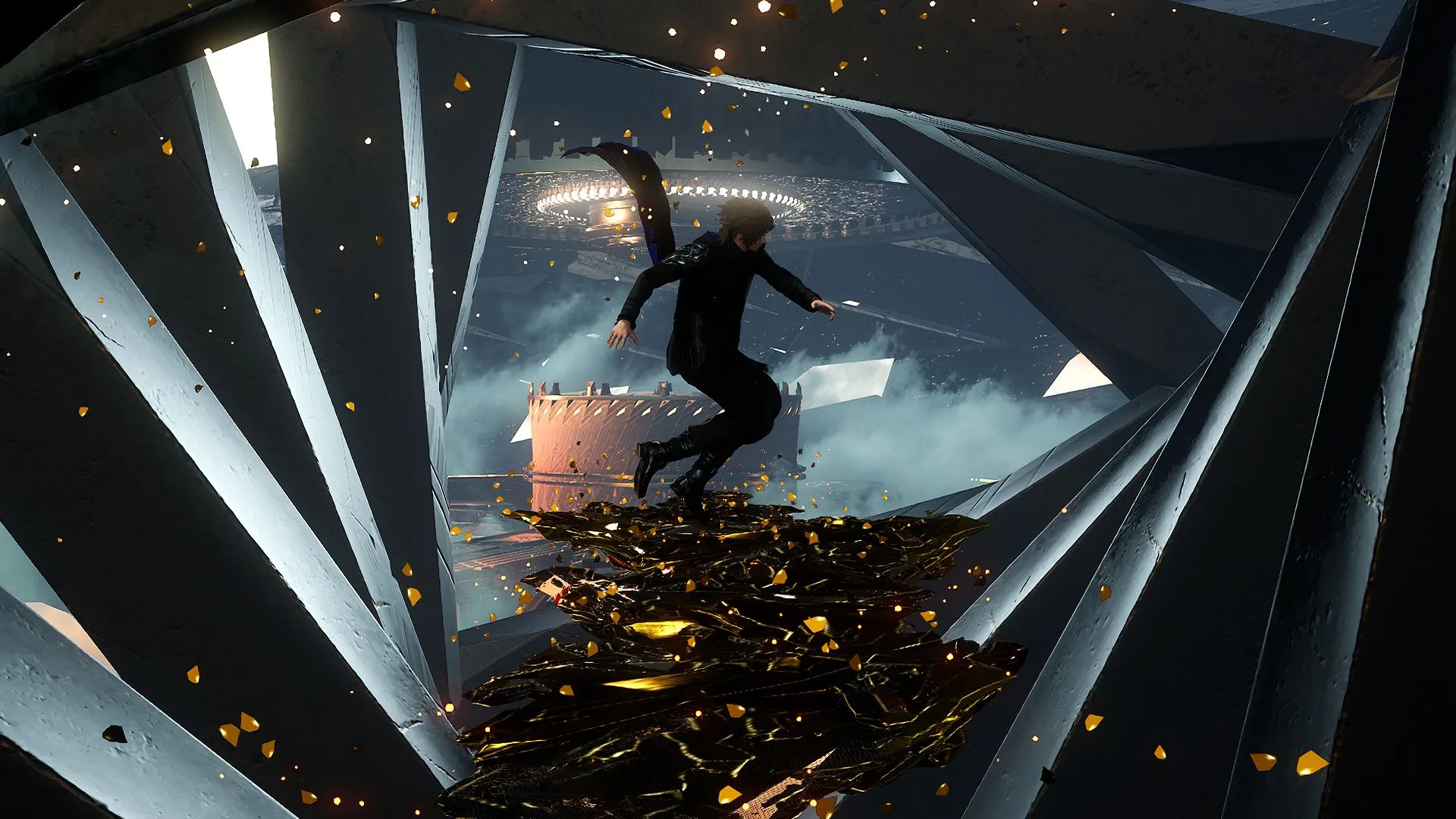Kaser cưỡi trên lưng linh hồn Arena, lướt qua chiến trường đầy uy lực trong Lost Soul Aside