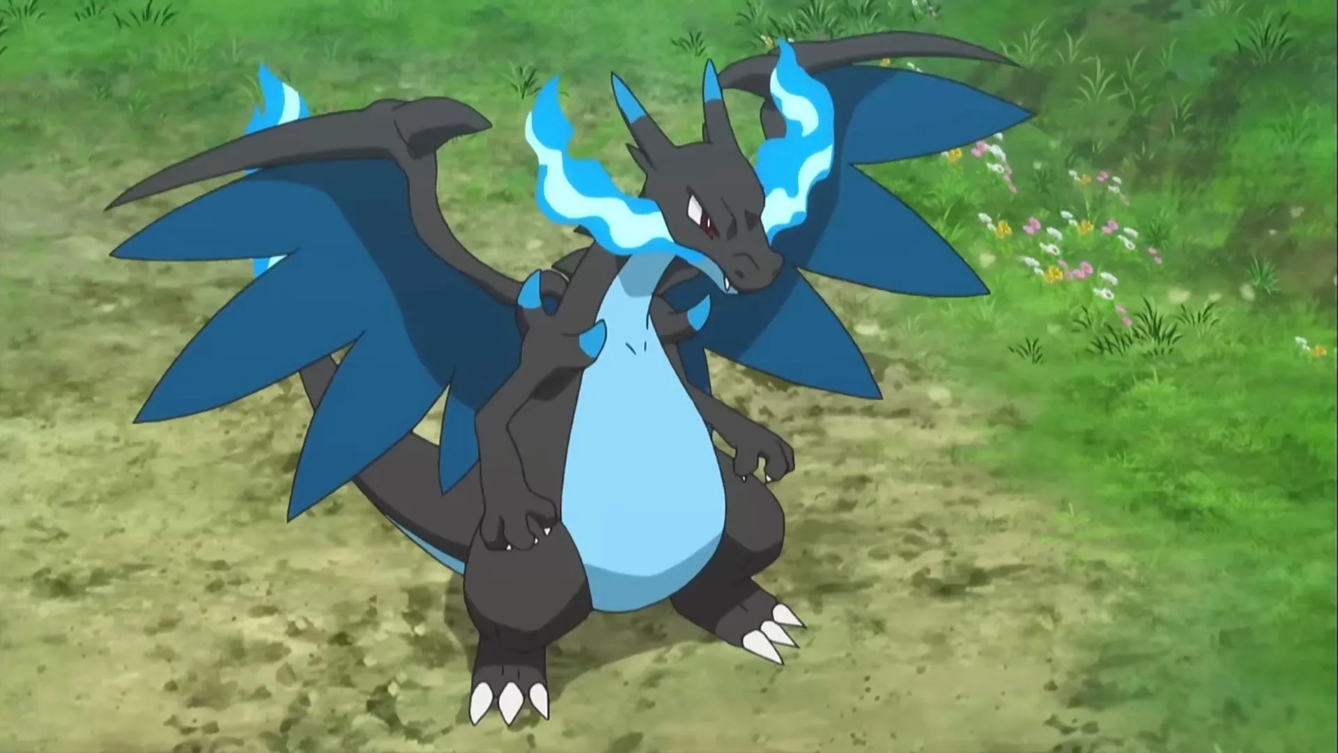 Mega Charizard X với dáng vẻ hùng dũng, sẵn sàng đốt cháy mọi đối thủ trong Pokémon UNITE