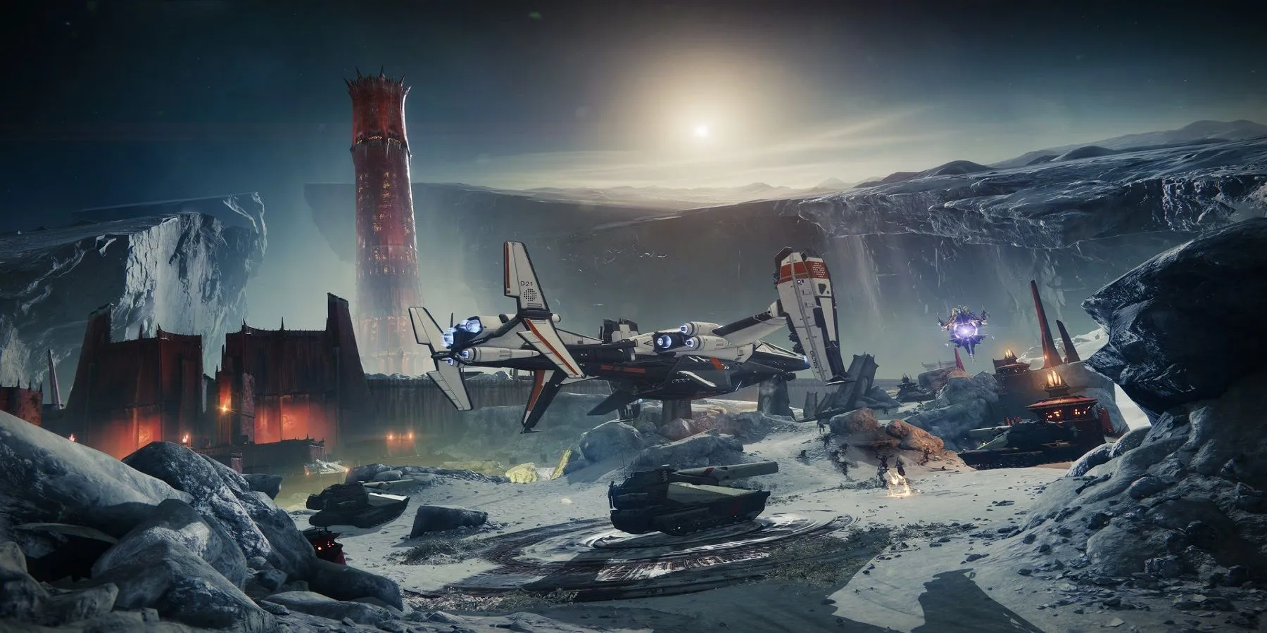 Một địa điểm trên Mặt Trăng từ Destiny 2, gợi nhắc về những nhiệm vụ khó khăn và phần thưởng giá trị
